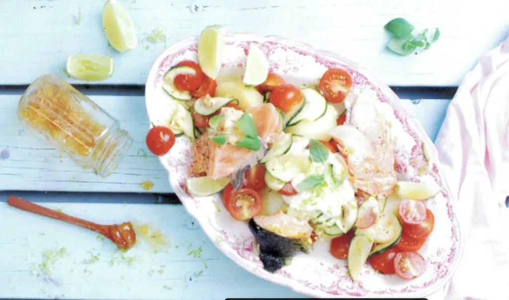 Lax med Mango-Lime-Yoghurt