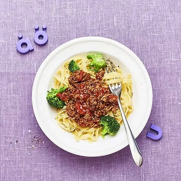 Snabb köttfärssås med tagliatelle